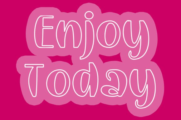Quirky Round Font PNG with transparent background - Preview 5