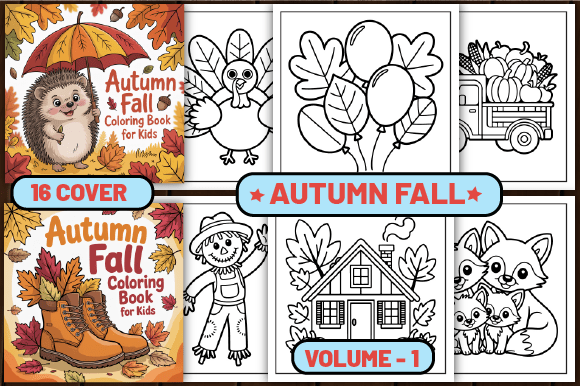 80 Autumn Fall Coloring Pages for Kids