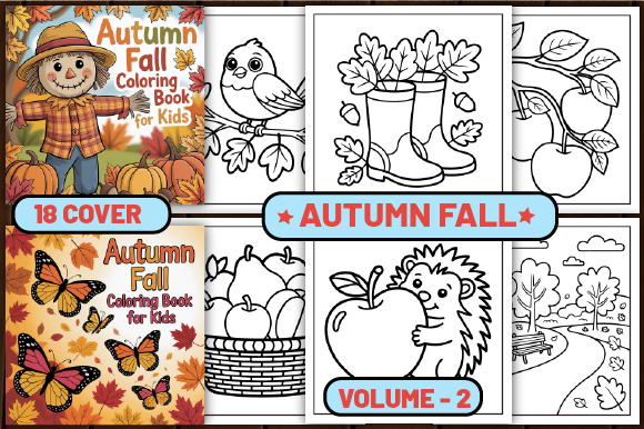 85 Autumn Fall Coloring Pages for Kids