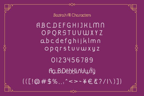 Bazirah Font - Preview 1