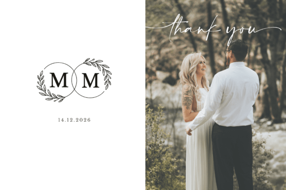 Botanical Style Monogram Font - Preview 1