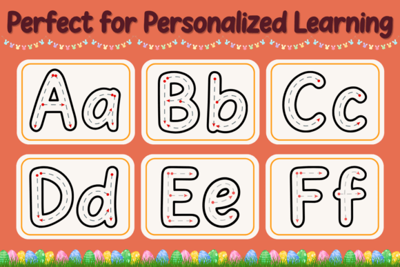 Bunny Tracing Guided Font PNG with transparent background - Preview 4