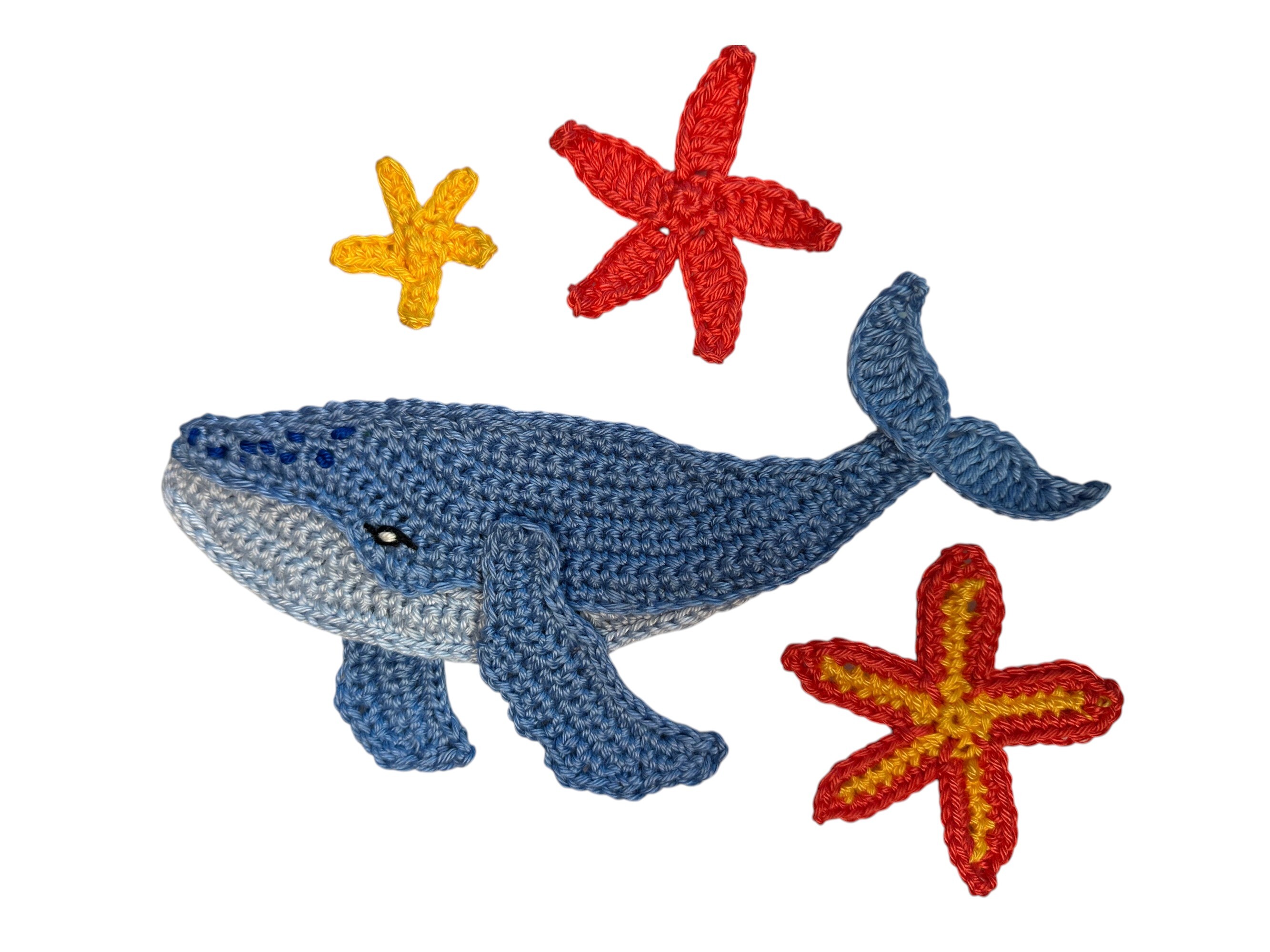 Crochet Whale Applique Pattern