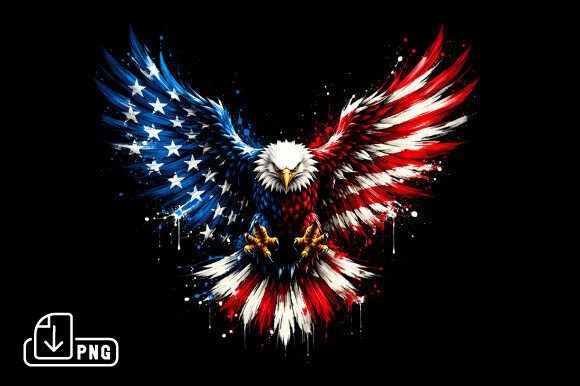 Eagle Patriotic,250 Years of America PNG Graphic T-shirt Designs By DIGITAL DESIGN SHOP BD