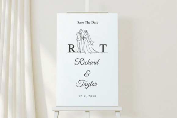 Elegant Bride Groom Monogram Font - Preview 1