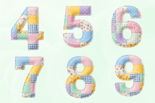 Faux Floral Patchwork Alphabet PNG Graphic by HBM Clipart · Creative ...