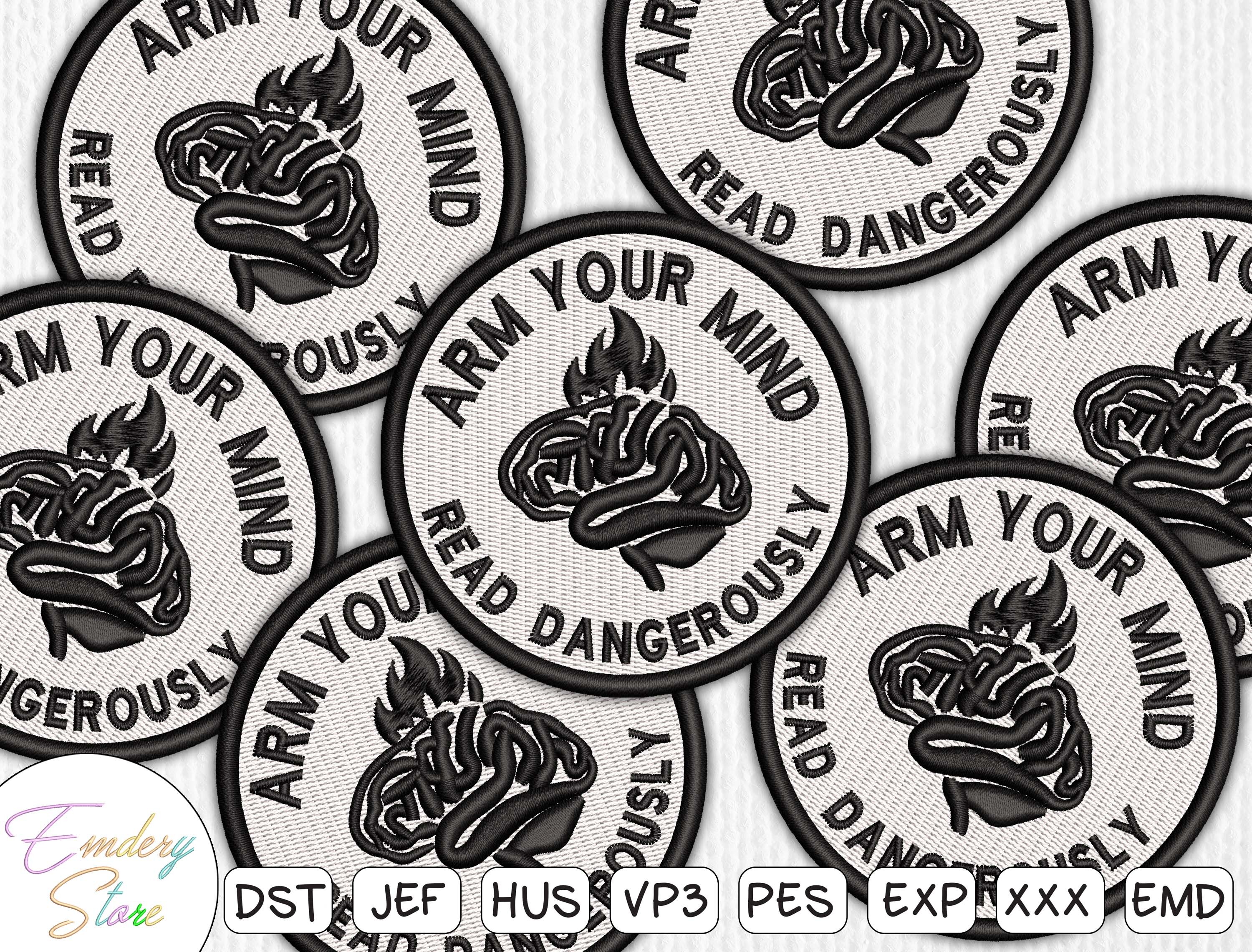 Intellectual Quote Patch Embroidery