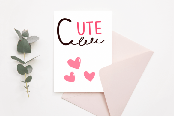 Love Pulse Monogram Font PNG with transparent background - Preview 4