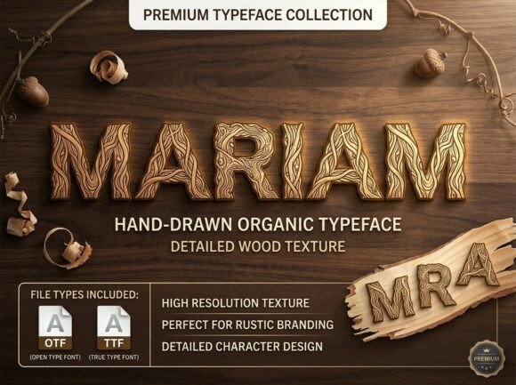 Mariam Font PNG with transparent background - Preview 2