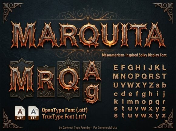 Marquita Font PNG with transparent background - Preview 3