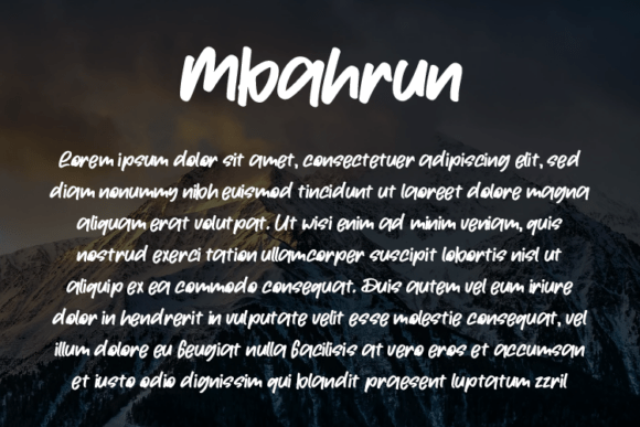 Mbahrun Font PNG with transparent background - Preview 2