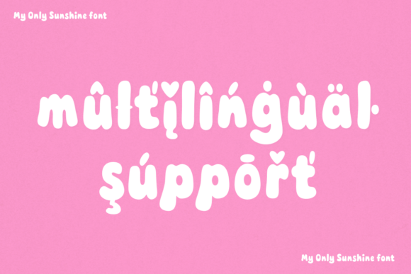 My Only Sunshine Font PNG with transparent background - Preview 2