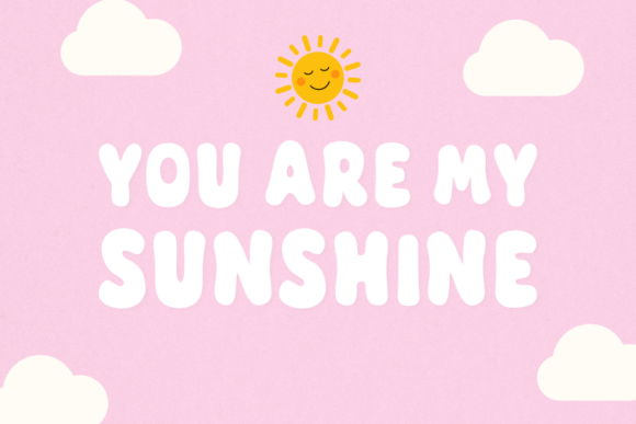 My Only Sunshine Font PNG with transparent background - Preview 3