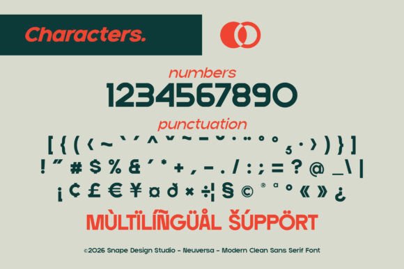 Neuversa Font PNG with transparent background - Preview 3