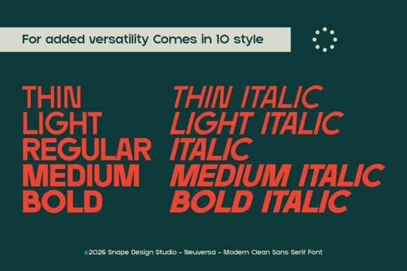 Neuversa Font PNG with transparent background - Preview 5
