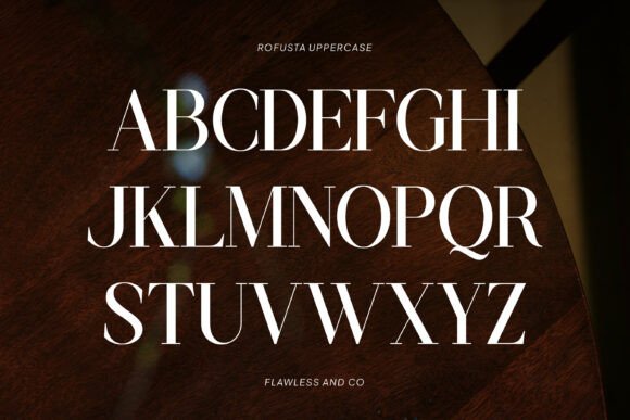 Rofusta Font PNG with transparent background - Preview 5