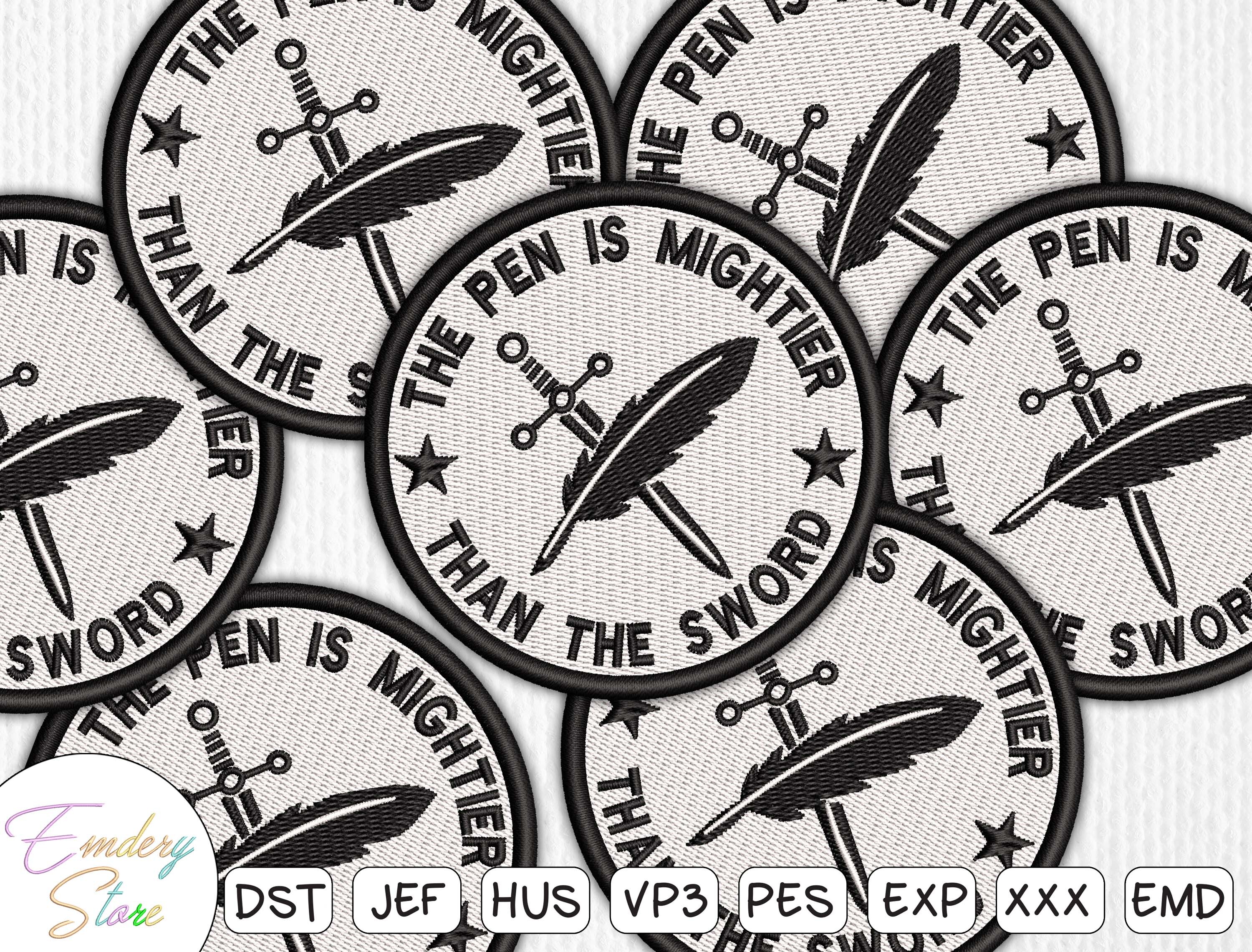 Writer Quote Patch Embroidery Design