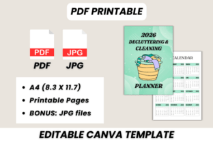 2026 Decluttering & Cleaning Planner Graphic by DIGITAL PRINT BOX ...