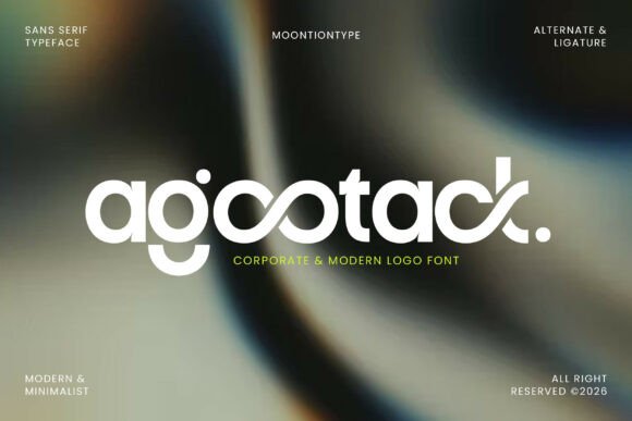 Agootack Sans Serif Font By Moontiontype