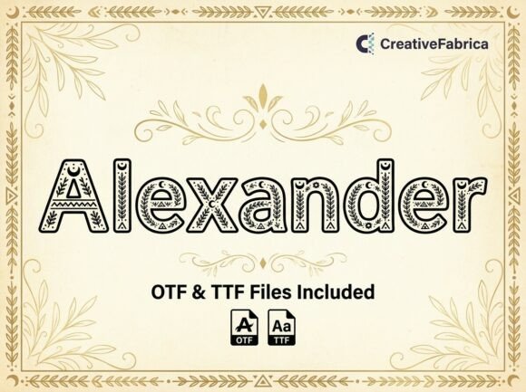 Alexander Font - Preview 2