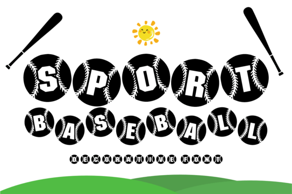 Black Baseball Font - Preview 1