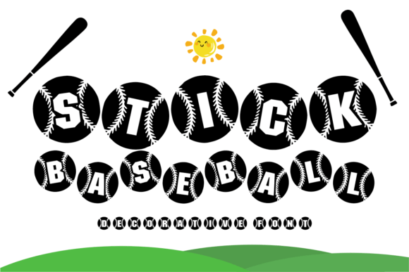 Black Baseball Font - Preview 2