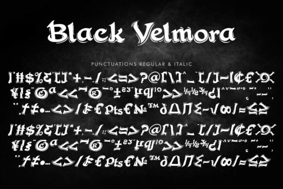 Black Velmora Font - Preview 5
