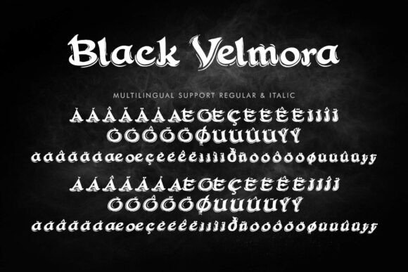 Black Velmora Font - Preview 6