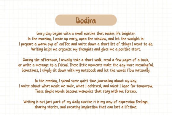 Bodira Font - Preview 1