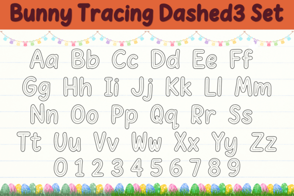 Bunny Tracing Dashed Duo Font - Preview 2