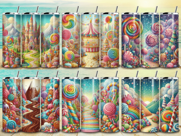 Candy Land Fantasy Tumbler Wrap Bundle