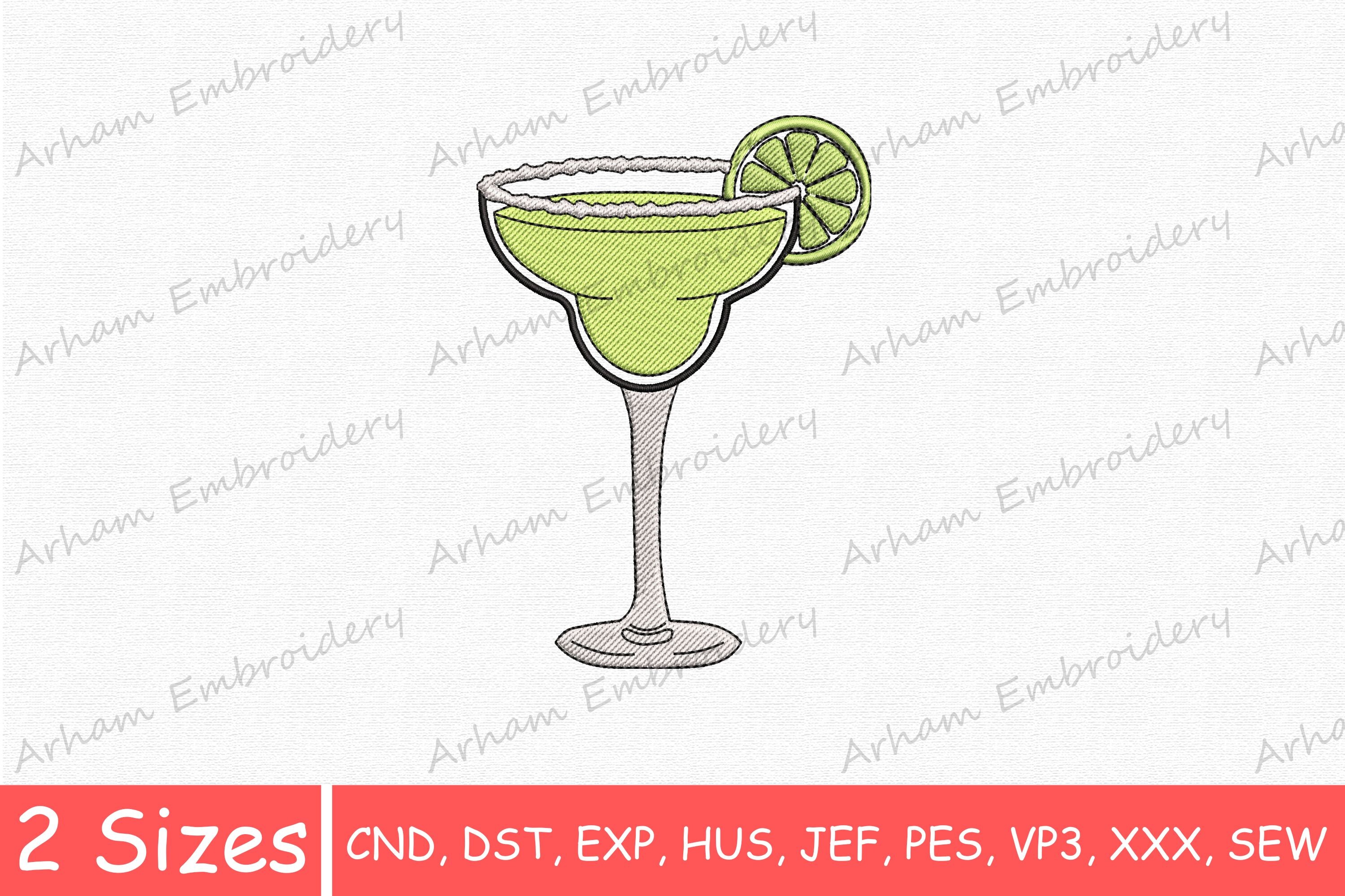 Cocktail Glass with Lime Slice