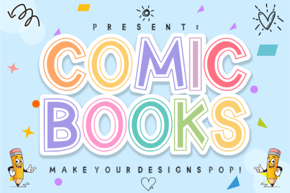 Comic Books Display-Schriftarten Schriftart Von Sahira Studio