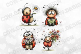 Cute Ladybug Clipart PNG Graphic by COW.design · Creative Fabrica