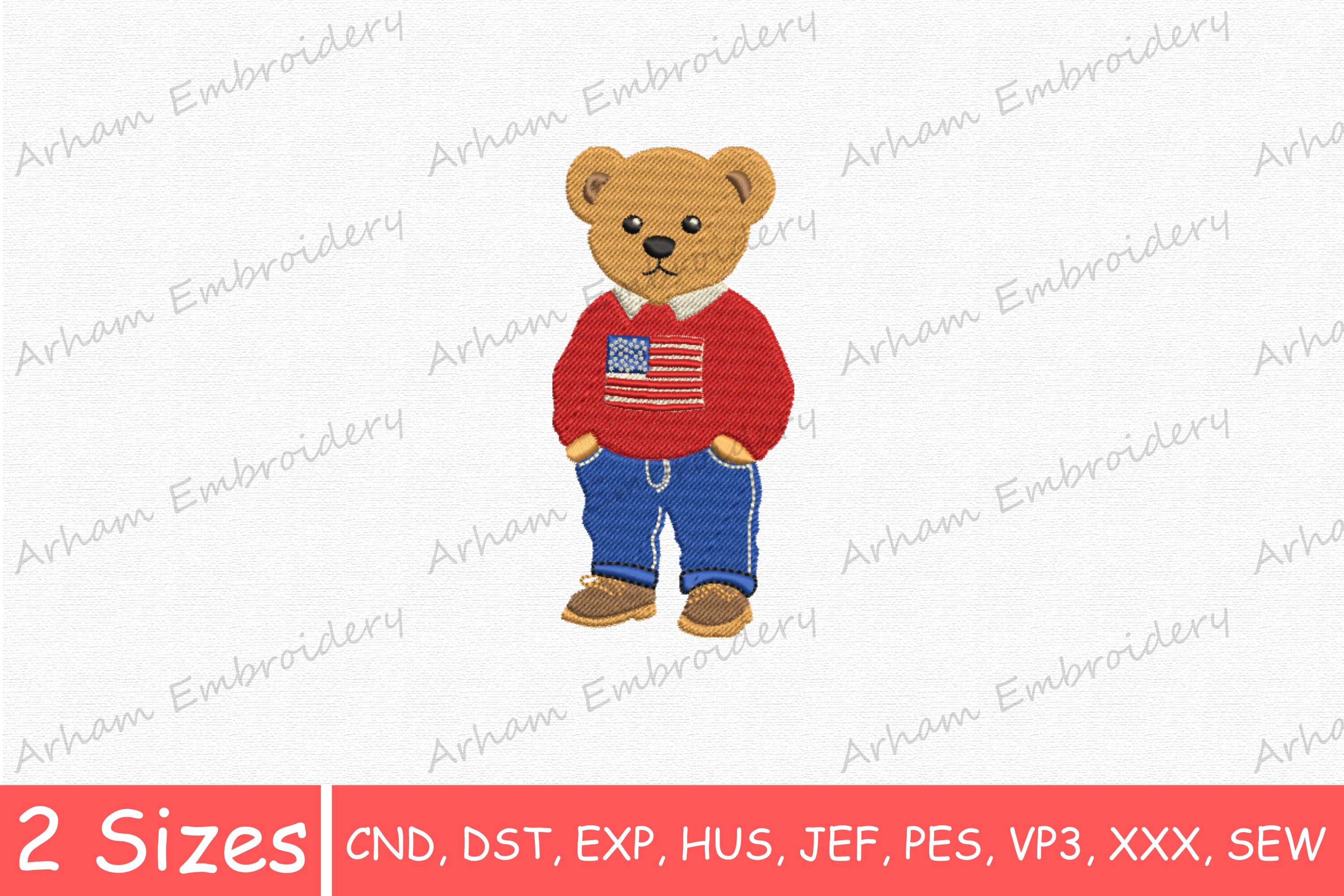 Cute Patriotic Teddy Bear, Cute USA Bear