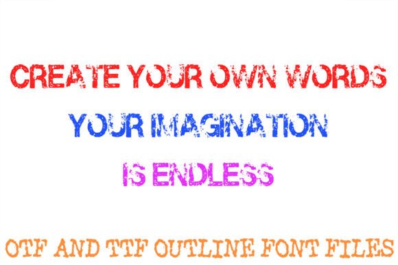 Distressed Asphalt Font - Preview 2