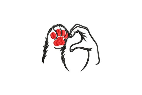 Dog Paw Heart