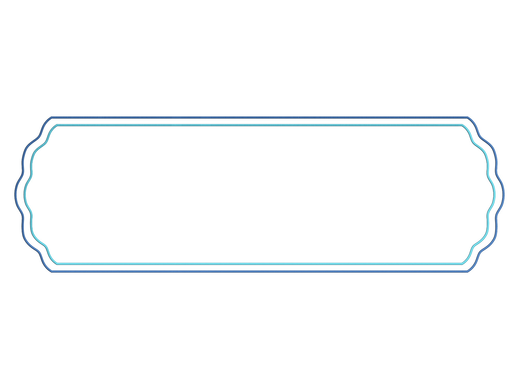Double Line Oval Runner Design