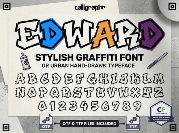 Edward Font PNG with transparent background - Preview 1