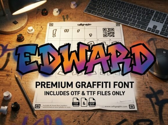 Edward Font PNG with transparent background - Preview 3