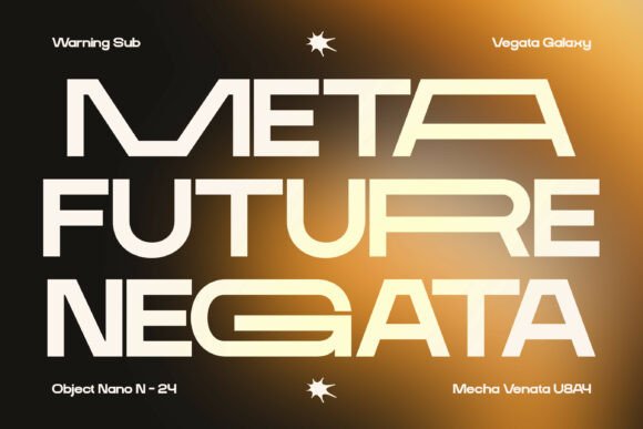 Grand Meta Font PNG with transparent background - Preview 1