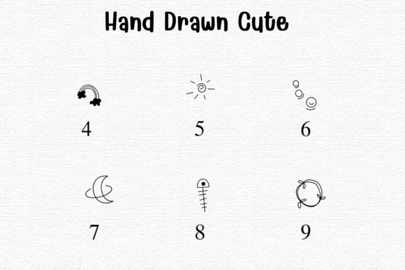 Hand Drawn Cute Font - Preview 3