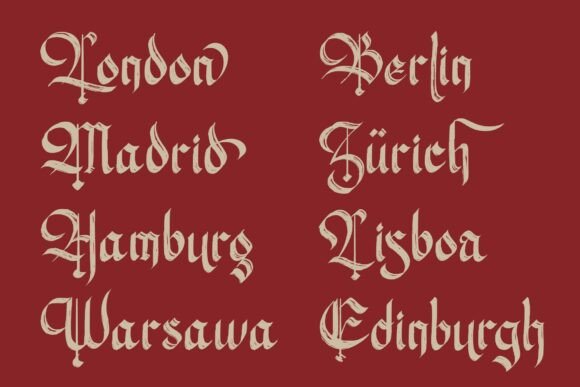 Hasfegia Font PNG with transparent background - Preview 1