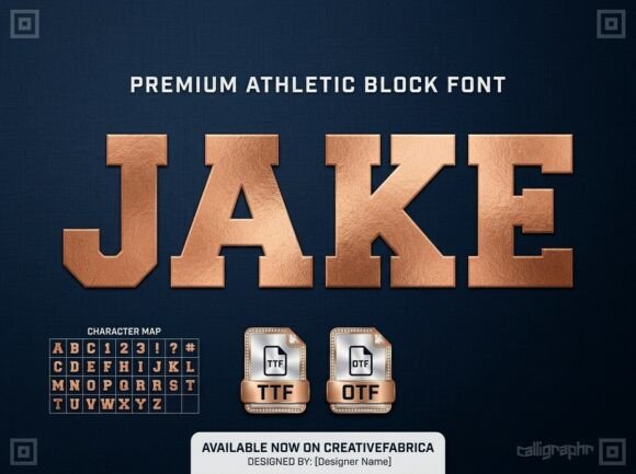 Jake Font PNG with transparent background - Preview 1