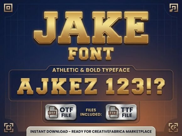 Jake Font PNG with transparent background - Preview 3