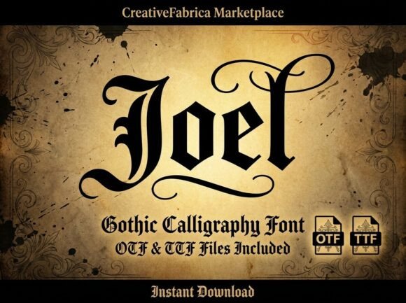 Joel Font PNG with transparent background - Preview 2