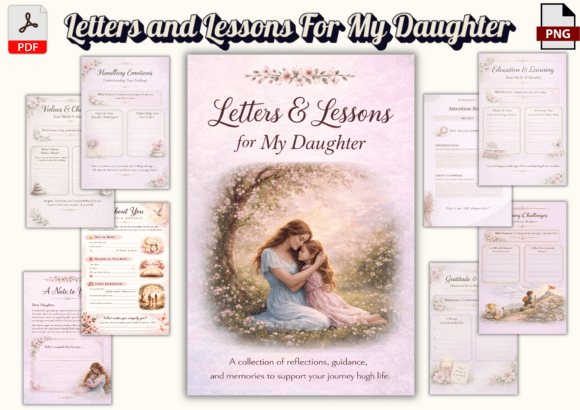 Letters and Lessons for My Daughter Graphic KDP Interiors By Nora as