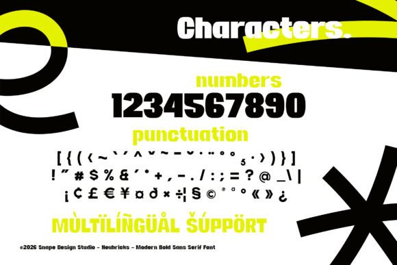 Neubricks Font PNG with transparent background - Preview 3
