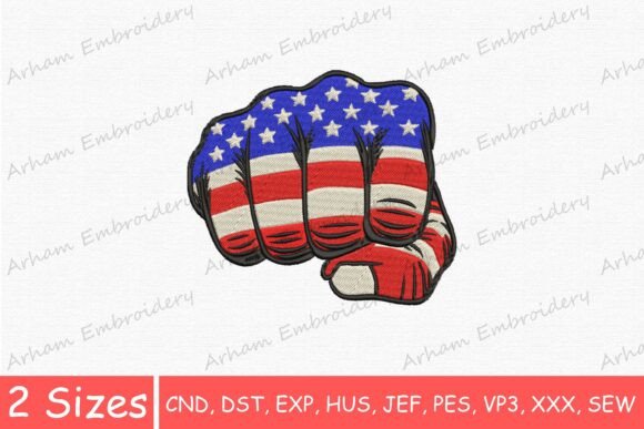 Patriotic Power Fist,American Pride Hand
