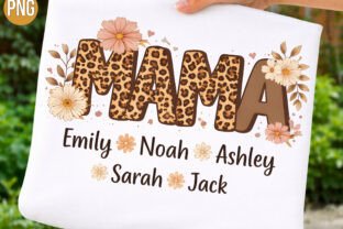 Personalized Mama Leopard Floral PNG Graphic by DIGITAL HIVE · Creative ...